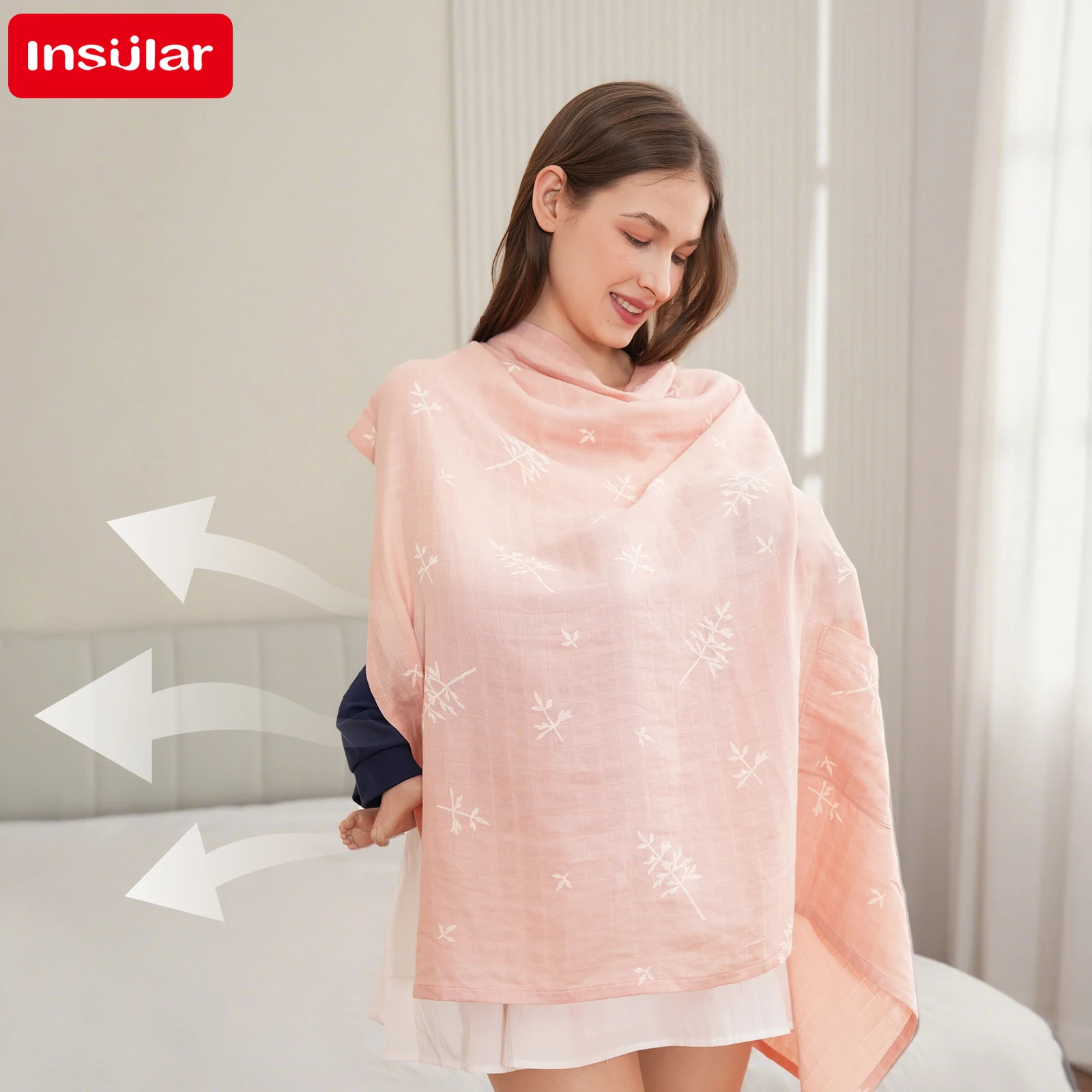 Women Breastfeeding Towel Insular Baby Blanket Cover Pregnant Prevent Exposure Scarf Bamboo Cotton Shawl Stroller Nursing Cover