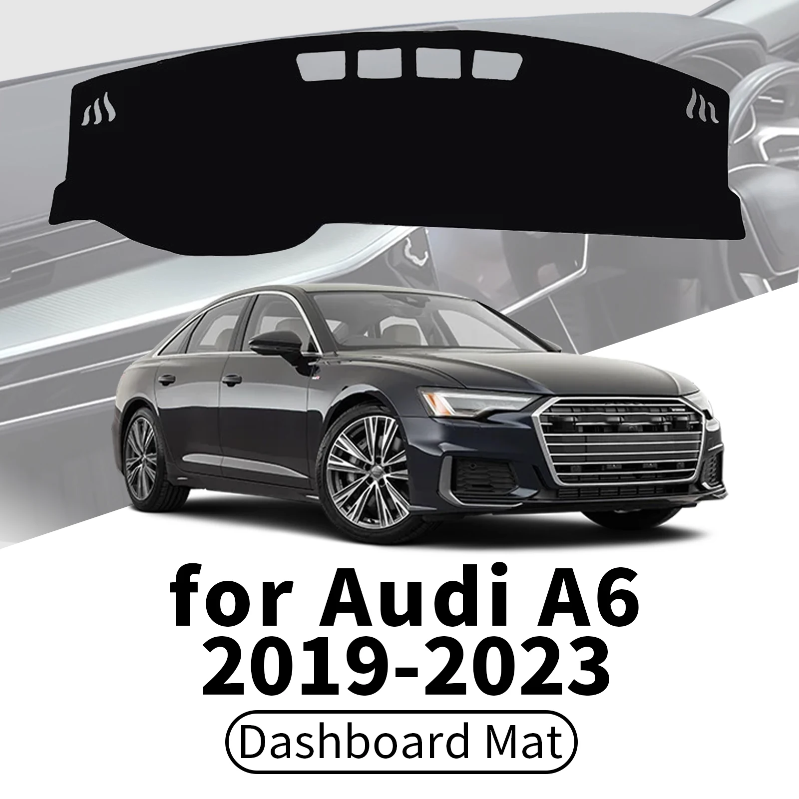 

Для Audi A6 2023-2019 C8 (подходит для моделей без HUD) — накладка на приборную панель, солнцезащитный козырек, анти-УФ, антибликовый коврик на приборную панель, аксессуары для интерьера.