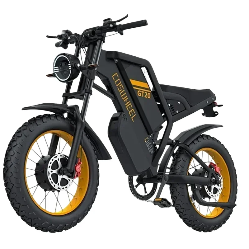 Coswheel GT20 Max Peak 2000 Motor E Bike 60V40AH Battery 65km/h Electric Bicycle 20 Inch Tire Mountain Off-Road Electric Bike image 7