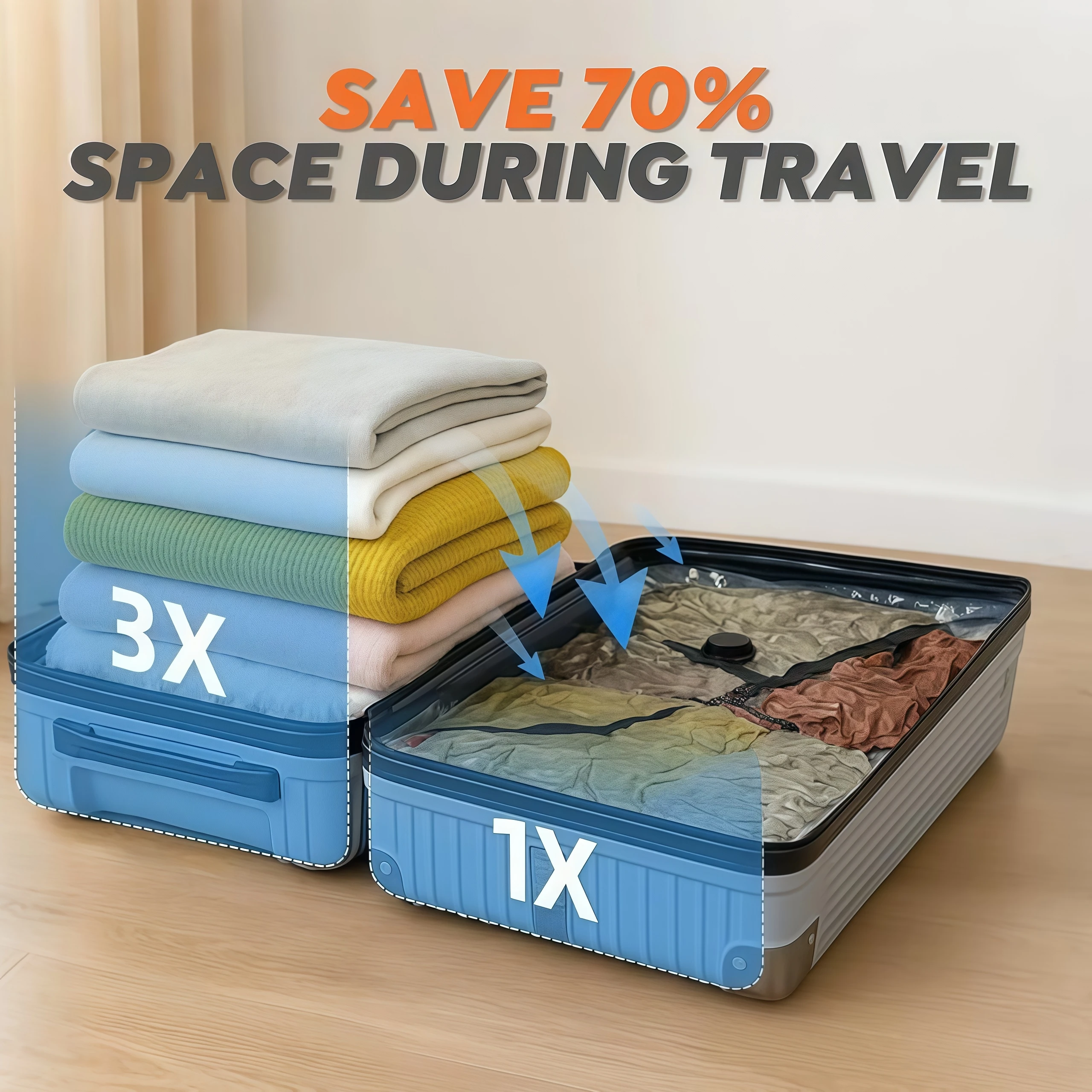 10 sacs de rangement sous vide - Compression Bag Vacuum avis et prix