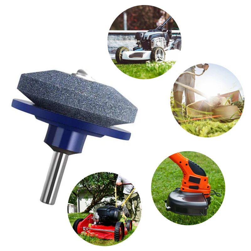 50MM Faster Lawn Mower Sharpener Lawnmower Blade Sharpener Universal Grinding Rotary Drill Cuts Точилка для лезвий газонокосилки