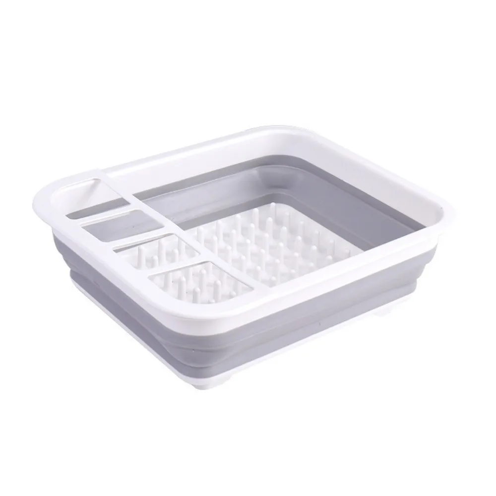 

High Quality Foldable Dish Rack Multifunctional Washable Dishes Drying Rack Plastic Space-Saving Kitchen Storage Organizer
