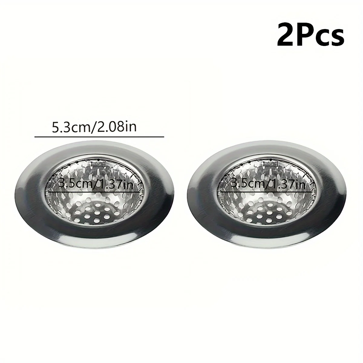 2 Stück Edelstahl-Spülbeckensieb, Abfluss-Sieb für die Küchenspüle, großer, breiter Rand, 4,5 Zoll Durchmesser, perfekt für die meisten Küchenspülen – Detail 11