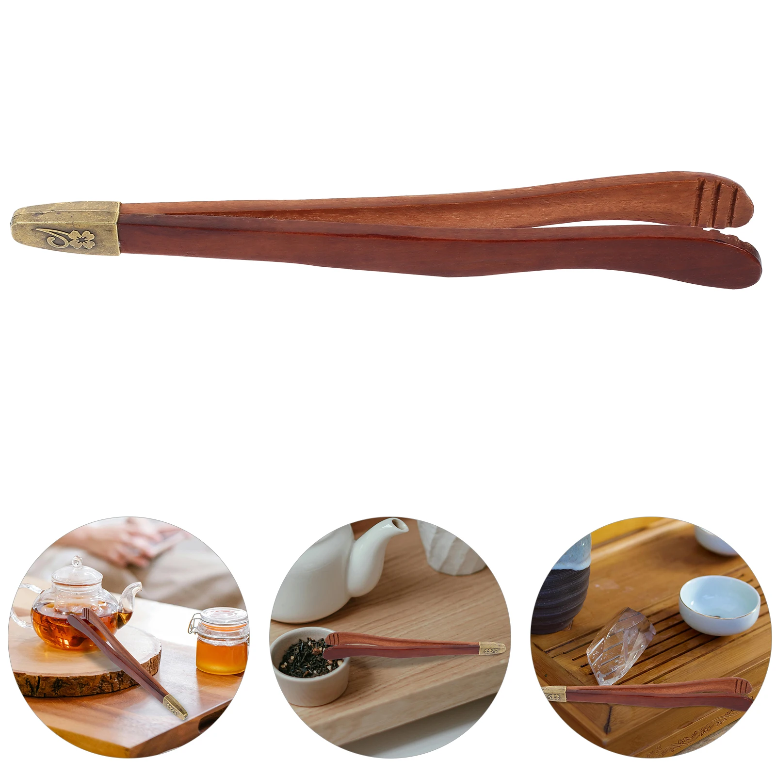 

Premium Clip Tool Kung Fu Anti-Scald Cup Heat Insulation Ceramic Accessories Home Office Decorative Food Clamp Wood for Loose