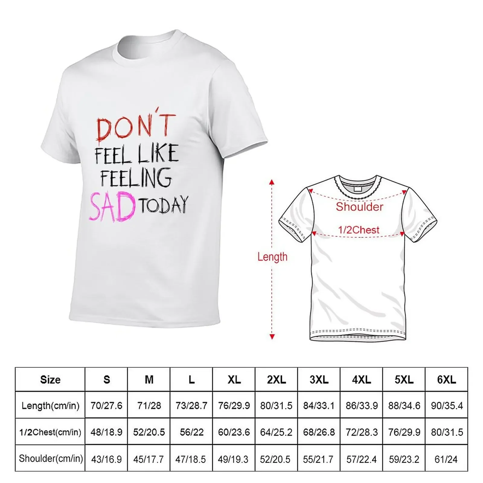 don't feel like feeling sad today - black - yungblud T-Shirt designer shirts croswit shirt man mens workout shirts