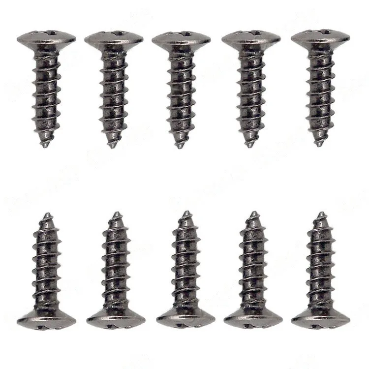 

SQ ST Винты для панели электрогитары Крепежные винты для панели бас-гитары 3 * 12 мм 50 шт.