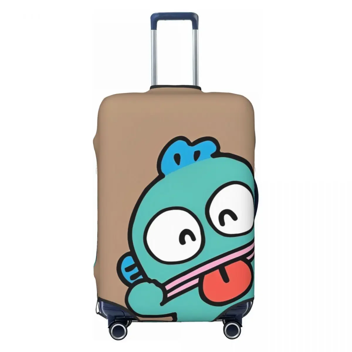 Protección de viaje divertida personalizada de la caja del equipaje del estiramiento de la vacaciones de la cubierta de la maleta de Hangyodon