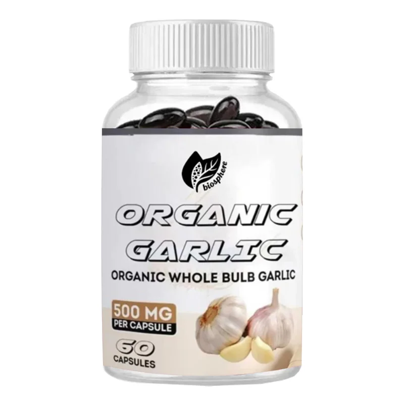 Garlic Capsules | 500mg Per Capsule, Unfilled | 100% Natural, Non GMO, 60 Capsules