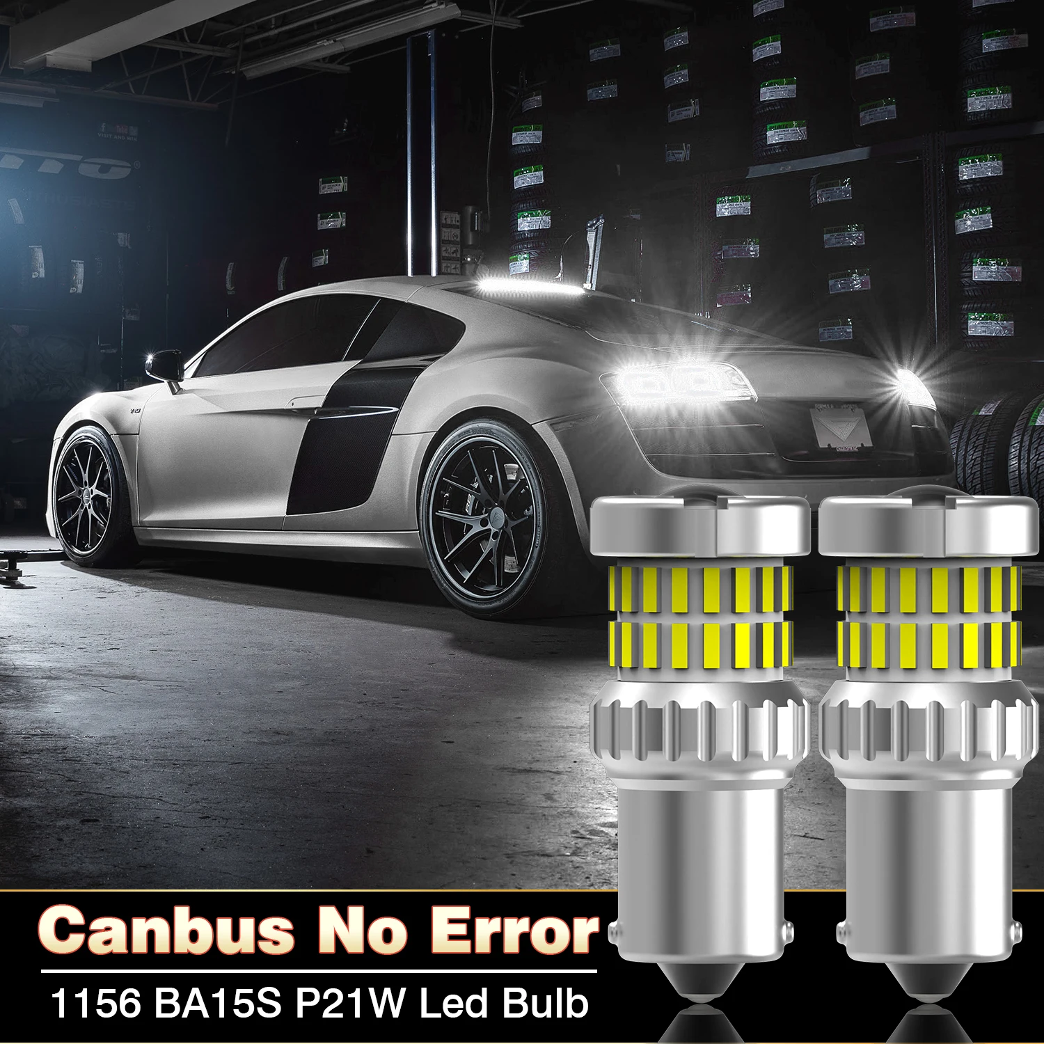 2 шт. 1156 BA15S P21W CANBUS LED-лампы для автомобиля, сверхъяркие, с диодами Turbo и чипами SMD 1440+3020, стоп-сигналы для Opel Astra J H GTC