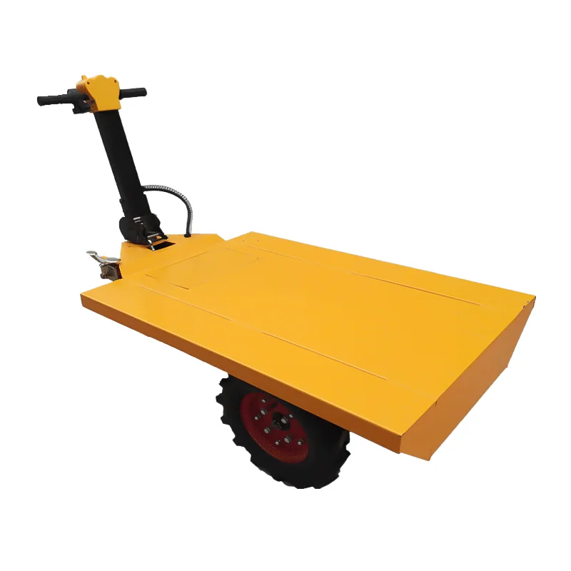Electric Flat-handling Cart, Construction Site Gas Brick Transportation Vehicle, Small Indoor Decoration Electric Handcart