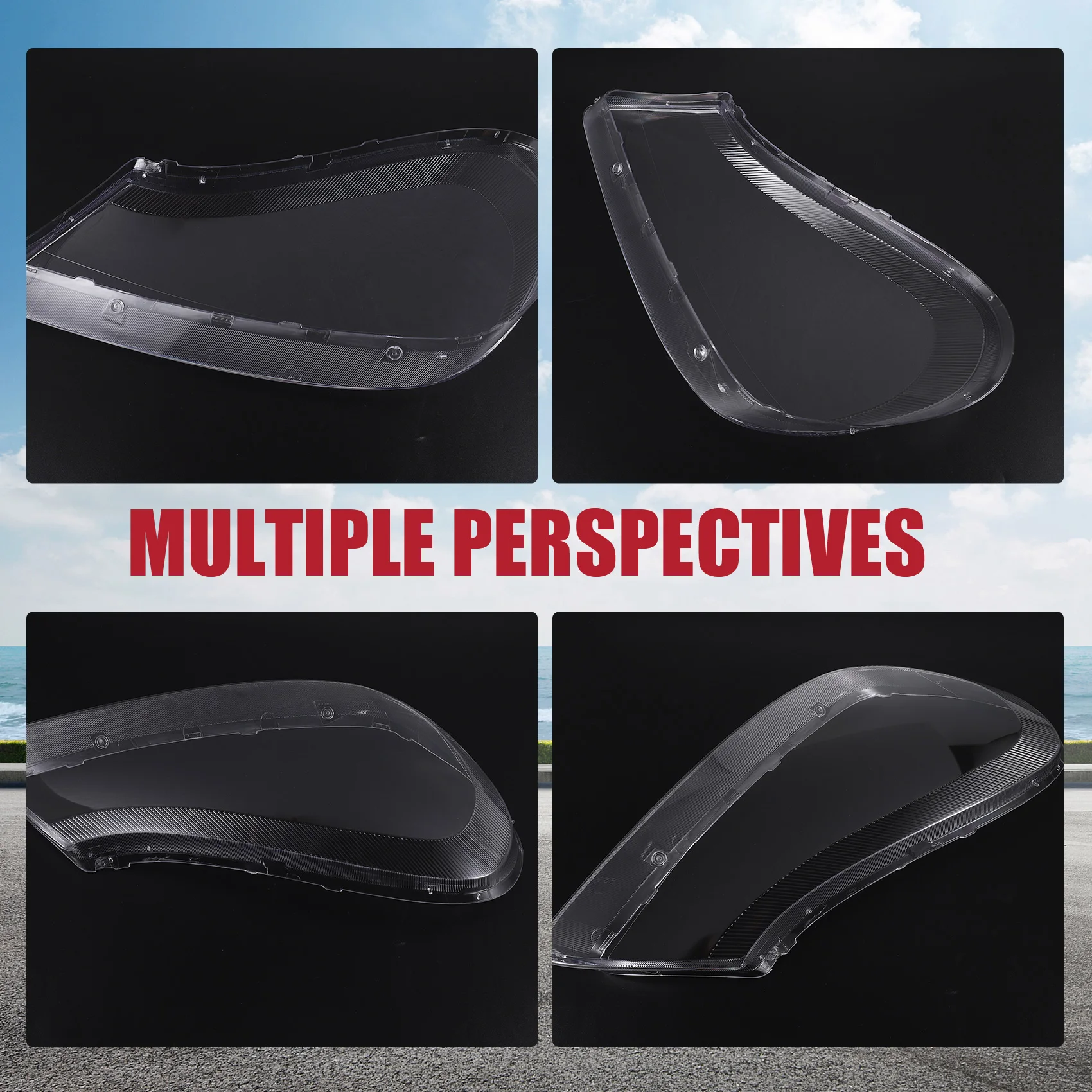 

G9-Car Clear Headlight Lens Cover Replacement Headlight Head Light Lamp Cover For-Porsche Cayenne 2008-2010