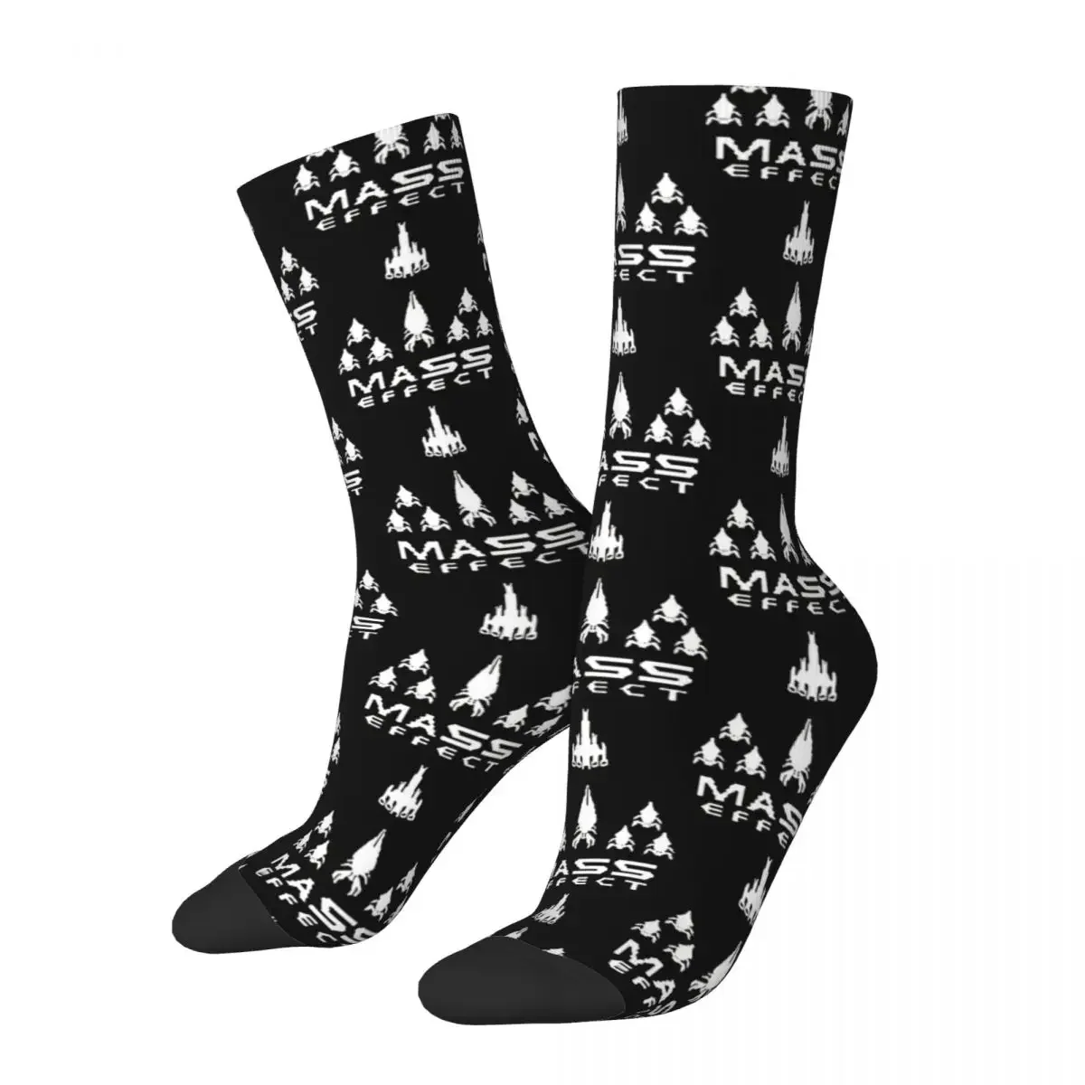 

Hip Hop Reaper Invaders Crazy Men Women Socks Mass Effect Game Harajuku Novelty Happy Crew Sock Breathable Basketball Socks