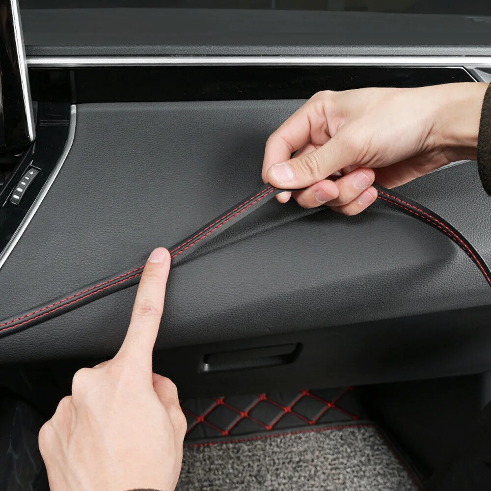 Copertura della striscia di rivestimento dell'auto squisita flessibile autoadesiva fai da te modanatura interna striscia decorativa ricambi Auto adesivi di protezione della porta