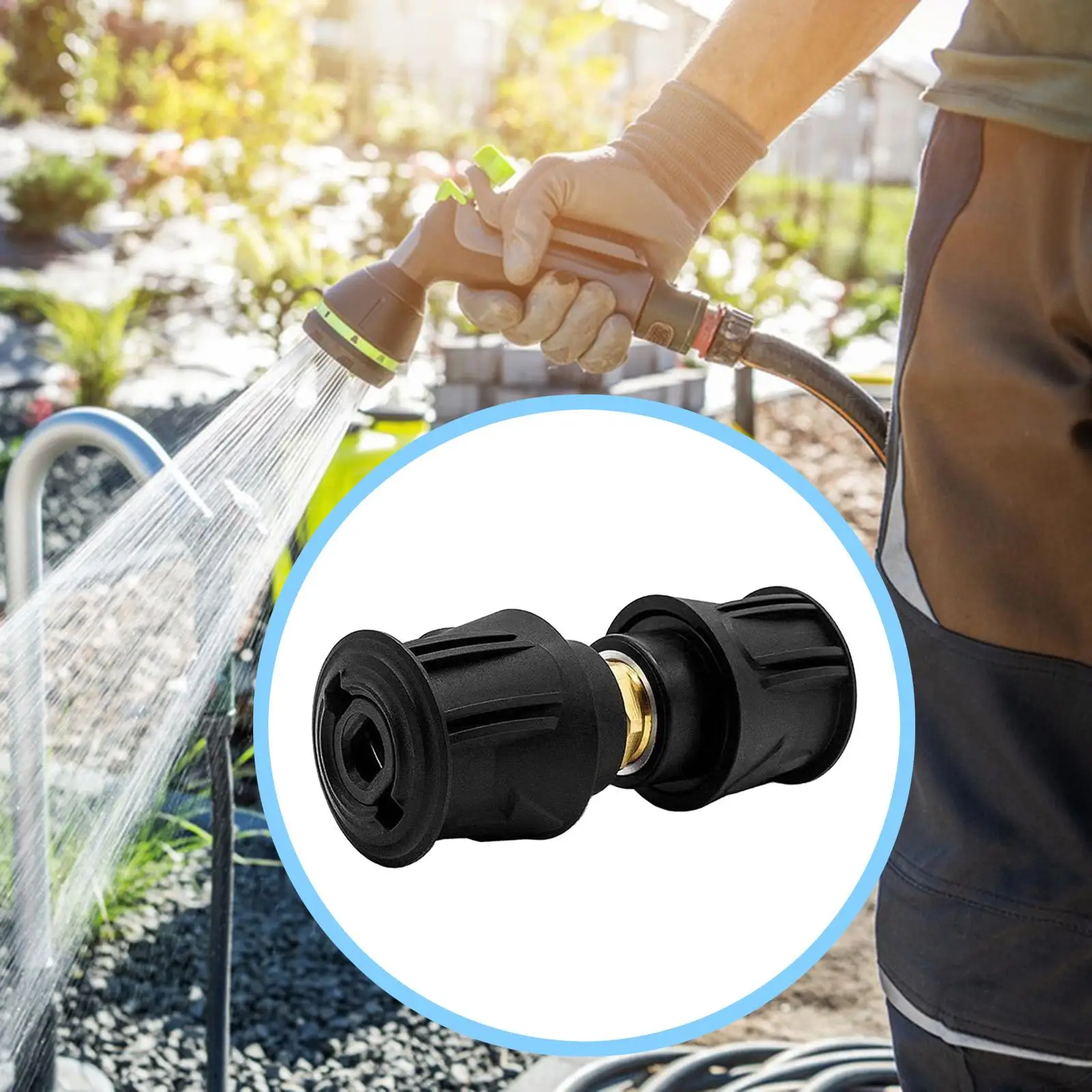 

Pressure Washer Adapter Parts Hose Connector for Driveways Household Garden