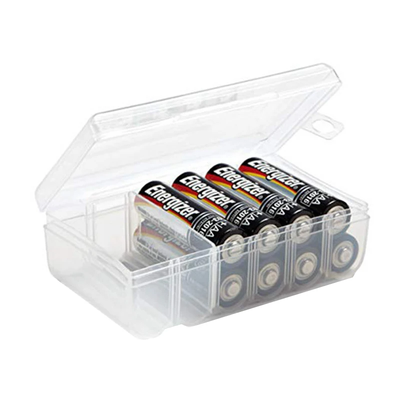 6 Slots Transparent Battery Storage Case Holder Hard Plastic Case Storage Battery Box For AA/AAA Battery Organizer Box