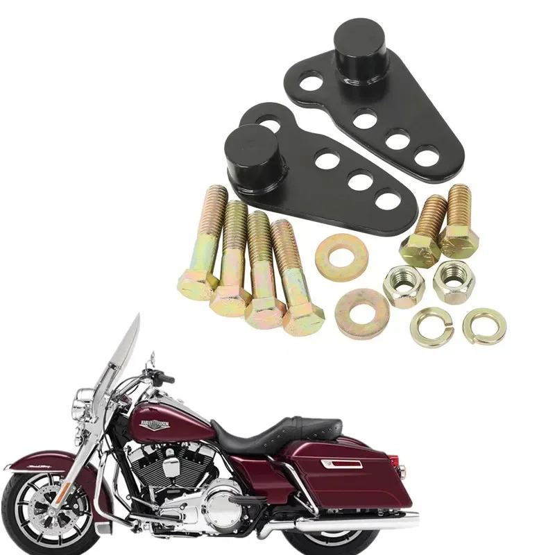 

Для Harley Touring Electra Street Glide FLHX Road King 2002-2016 черные детали для мотоциклов, аксессуары, регулируемый комплект для опускания