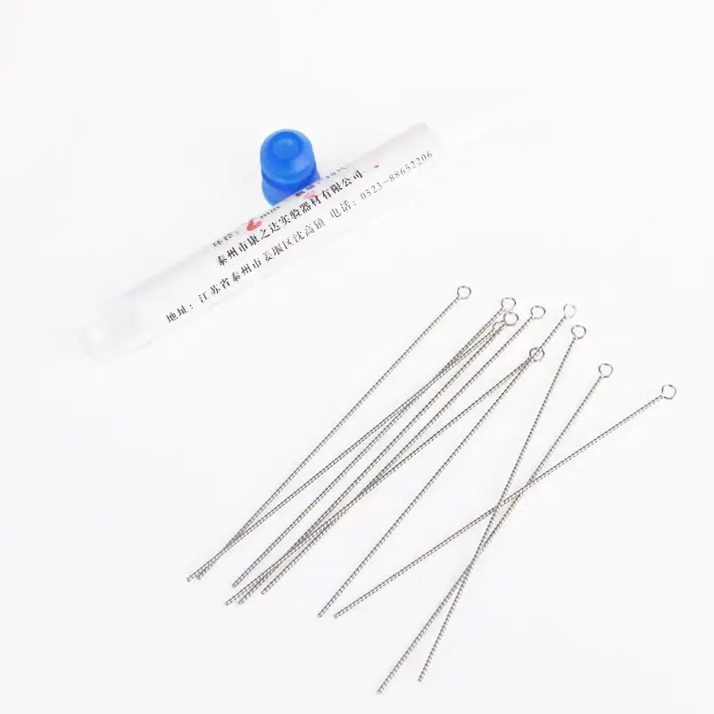 

Laboratory microbial cell inoculation needle nickel chromium alloy inoculation ring 5 10 15ul microliter ring diameter 1 2 3 4 5