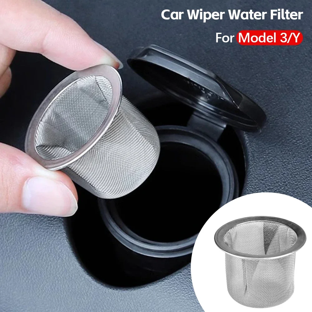 1pc Car Windshield Wiper Filter Wiper Filter Car Wiper Water Inlet Filter for TESLA Model 3 Y Vehicle Modification Accessories