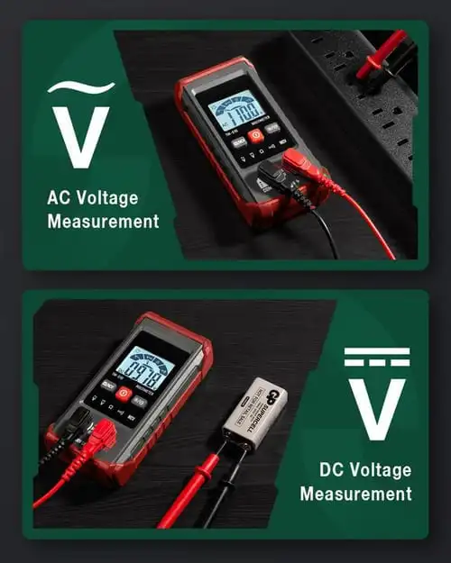 Digital Multimeter HT123 Profesional multimetro Smart DC AC Voltage Capacitor Ohm Diode NCV Tester Detector meter