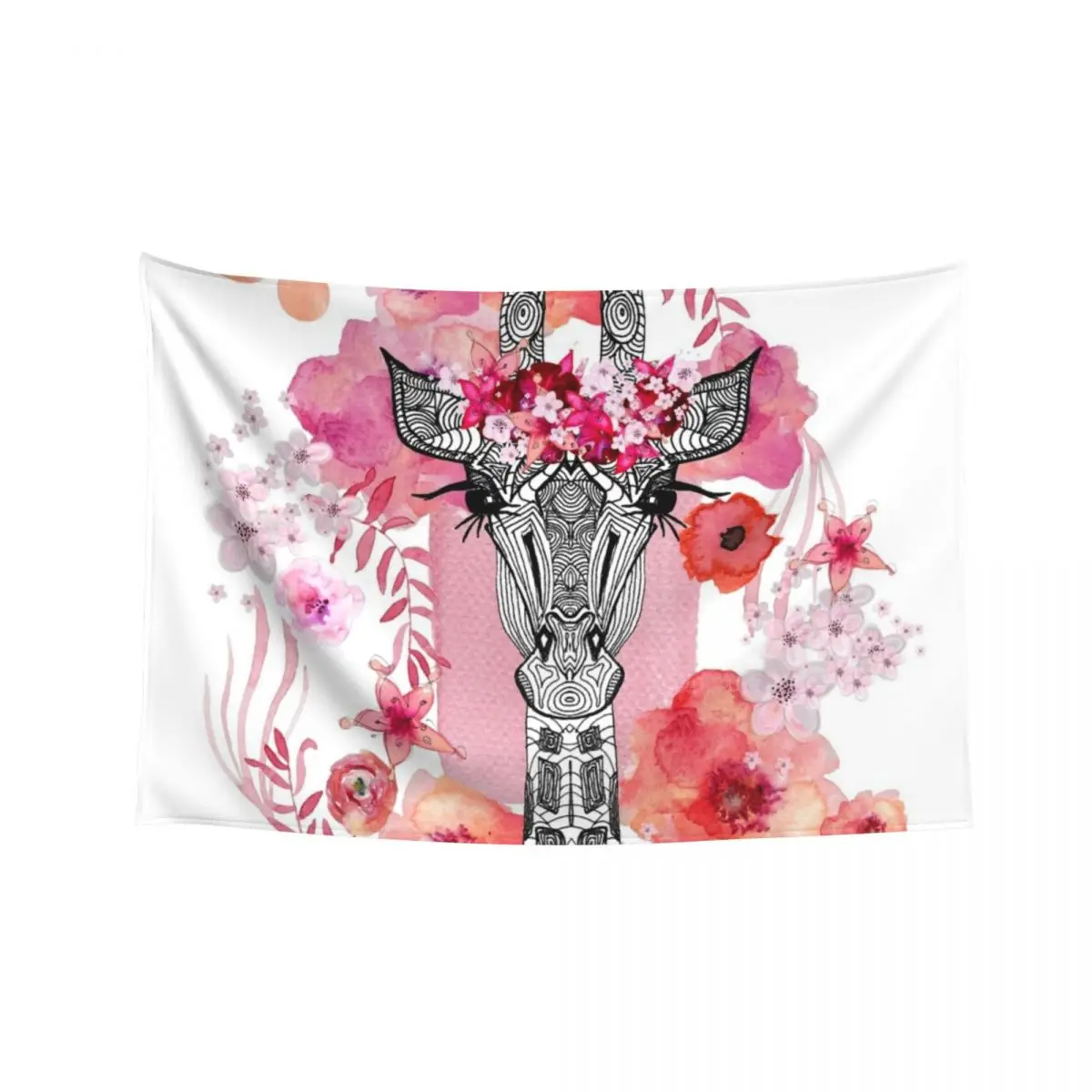 

FLOWER GIRAFFE Tapestry Aesthetic Room Decor Room Decoration Korean Style Room Decorations Decor Korean Style Tapestry