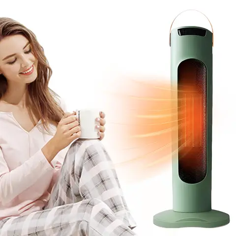 2000W Vertical Heater with Digital Display Ceramic Heater Fast Heating Portable Heater for Indoor Use Bedroom Home Office