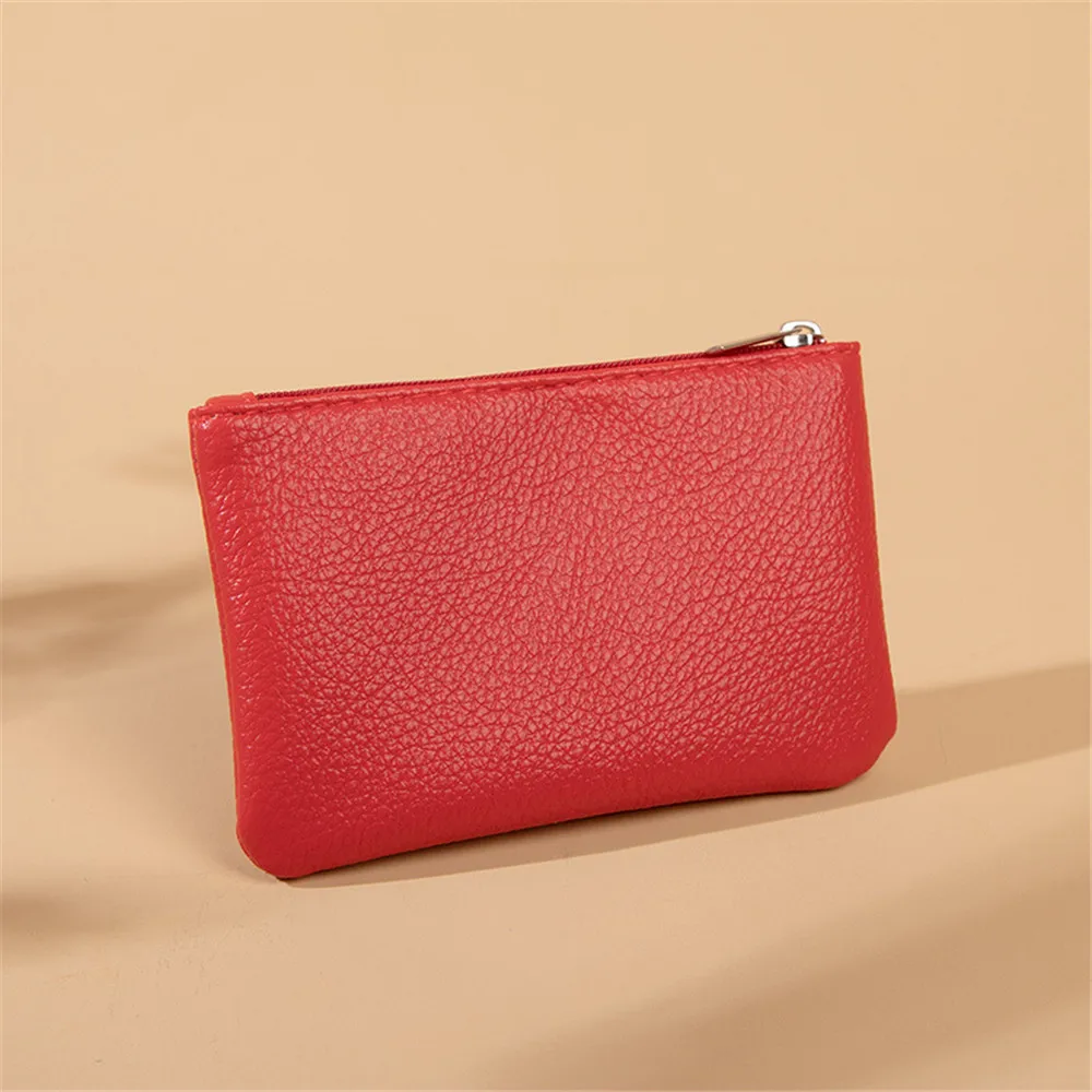 Women PU Leather Coin Purse Mini Change Purses Kids Coin Pocket Wallets Card Holder Zipper Pouch Card Holder Wallet