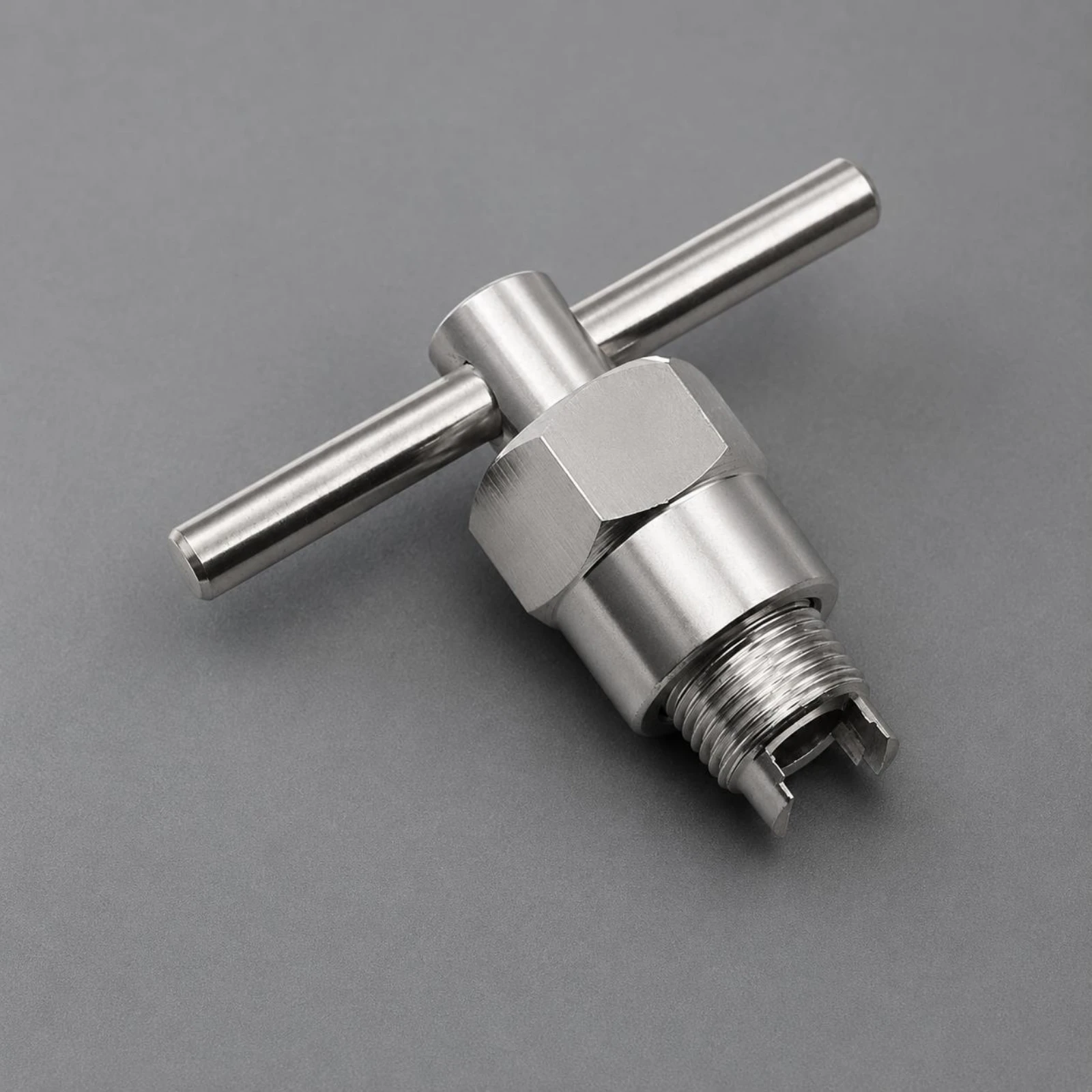 Faucet Cartridge Puller Notched Gripping Teeth Faucet Cartridge Removal Tool T-Handle Puller Extra Strong Threaded Extractor