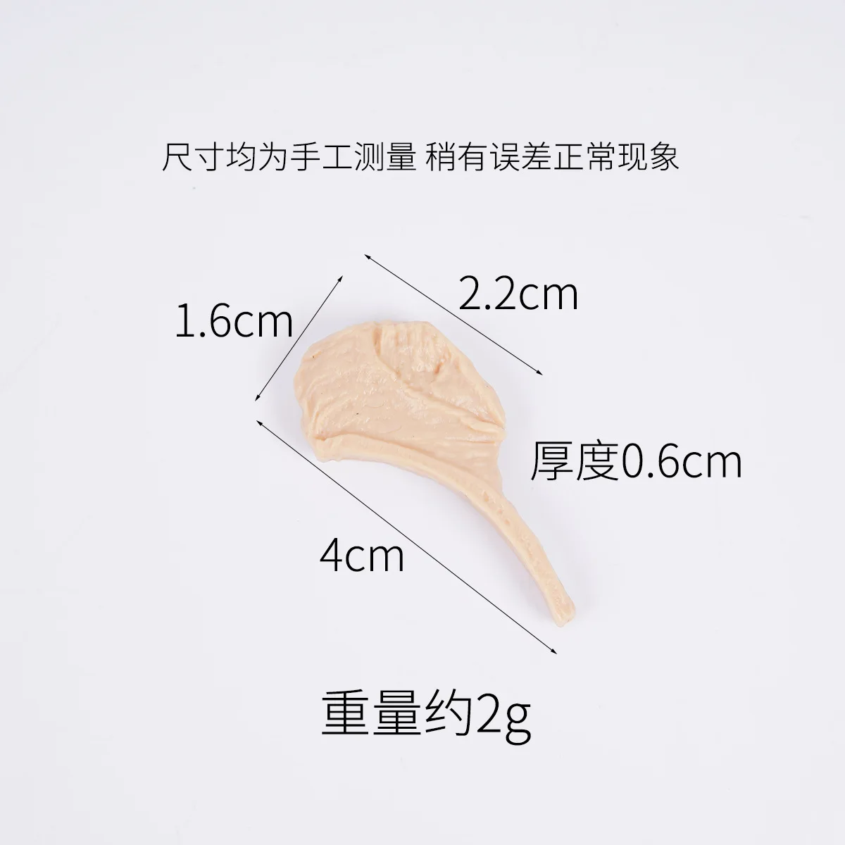 3pcs Artificial Steak Mini Tomahawk Steak Meat Model 4cm Handmade DIY Miniature Simulation Food Play Accessories Decorations