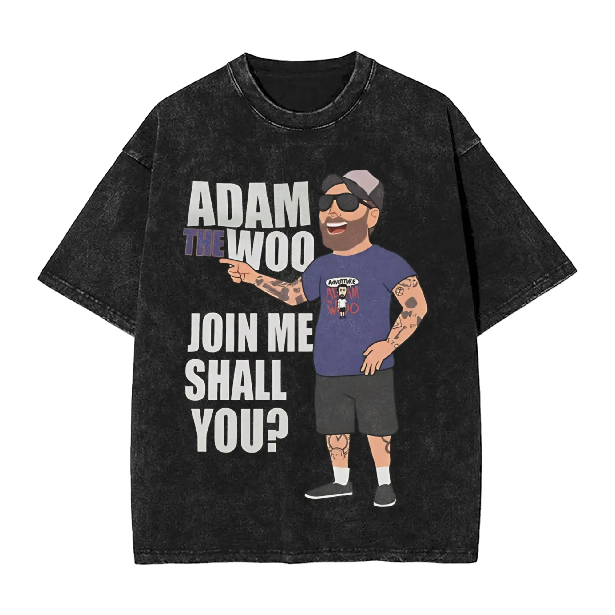 

Summer Adam The Woo Memorial Tribute Washed T Shirts Apparel Oversize T-Shirt Men Women Tee Shirt