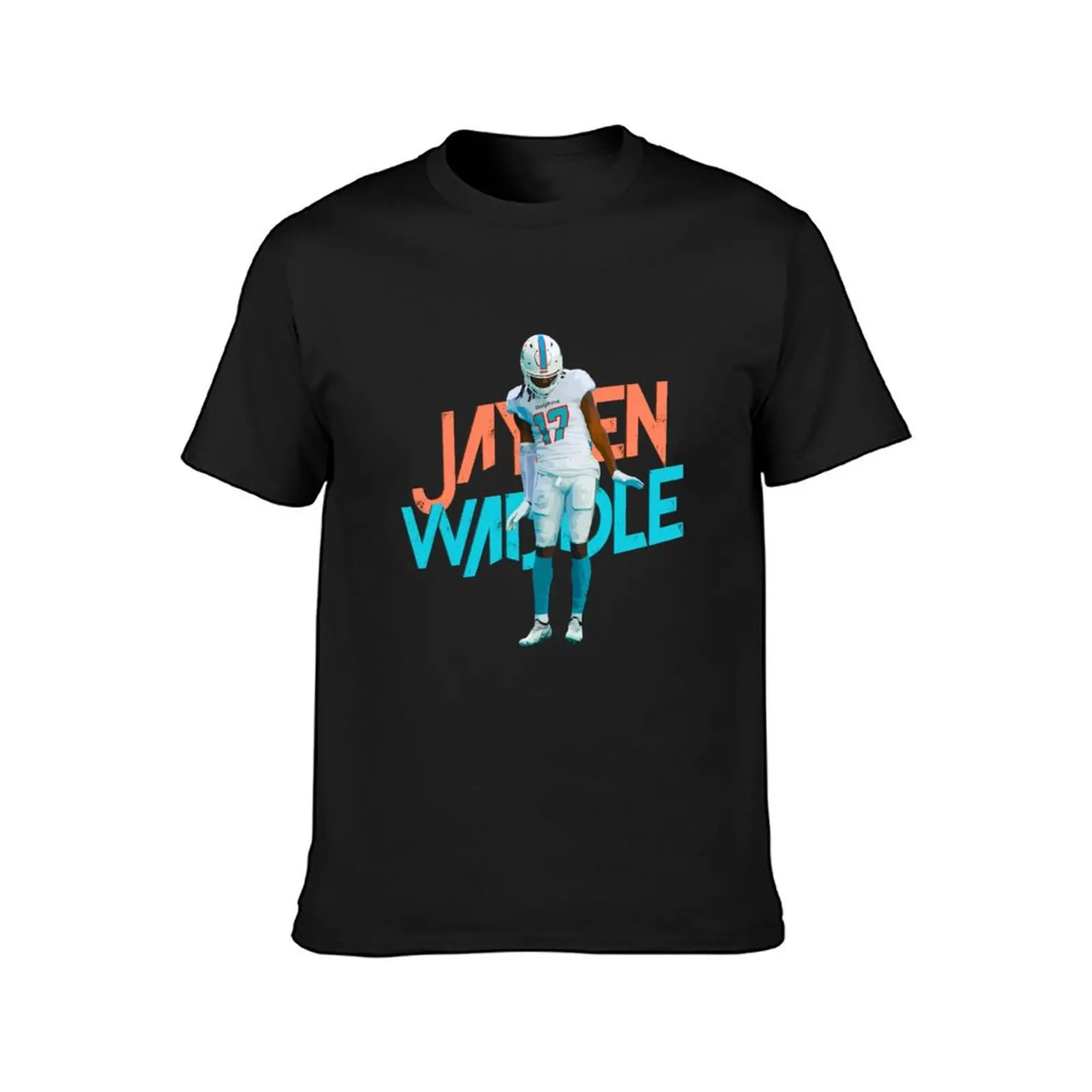 Jaylen Waddle T-Shirt vintage clothes sweat customs design your own sports fans t shirts for men cotton