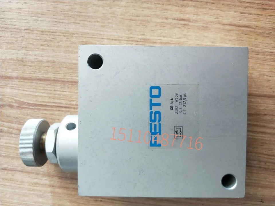 

Festo FESTO GR-3/4 одиночный дроссельной клапан 2103 оригинальная фотография
