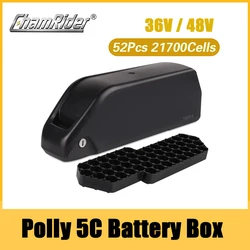 ChamRider Polly 5C Battery Box, E-bike Battery Case, Downtube Electric Bike Battery Housing, Nickle Strips, 21700 Cells