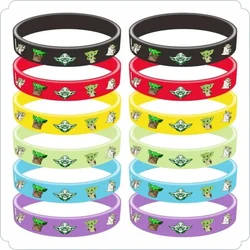 12 Star Wars Sports Bracelets Yoda Baby Silicone Bracelets Children's Toy Dolls Children's Adult Birthday Party Gifts