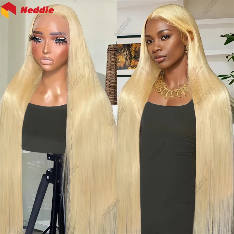 

natural Cheap 613 Straight Neddie Preplucked Free Wigs 100% Human Hair 13x6 Long Transparent Lace Frontal Wig on Sale Clearance