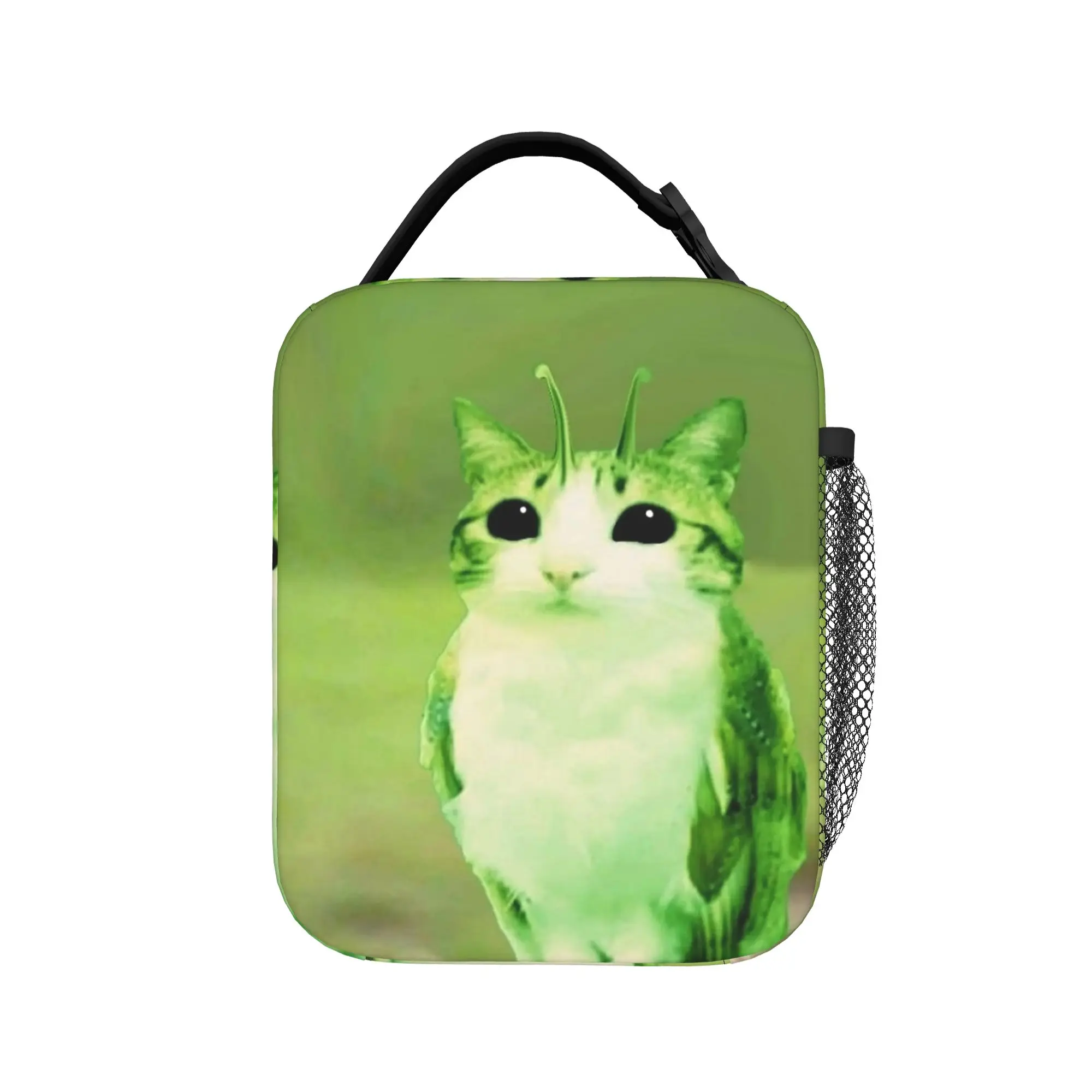 Meowl Cat Owl Meme Thermal Insulated Lunch Bags for Picnic  Portable Bento Box Cooler Thermal Lunch Boxes