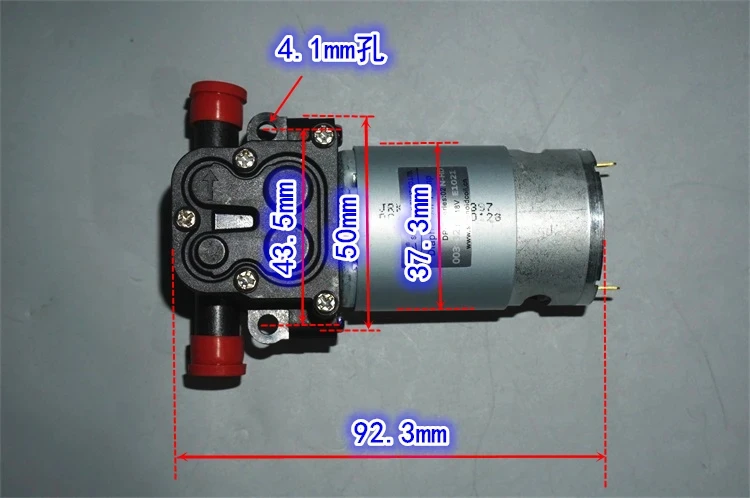 555 Motor 18V Diaphragm High Pressure Water Pump 8bar Pressure 12v-24V High Pressure Diaphragm Water Pump Water Gun Storage Pump