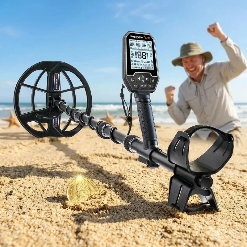 Tianxun S63 Gold Detector 40kHz Multi Frequency 3m Deep Treasure Hunting 10inch Professional High Precision Metal Detector