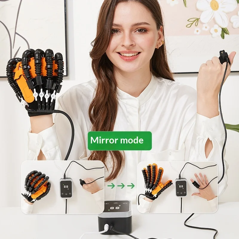 

Electric Intelligent Robot Glove Five Fingers Trainer Hand Recovery Massage Instrument Left Hand/right Hand