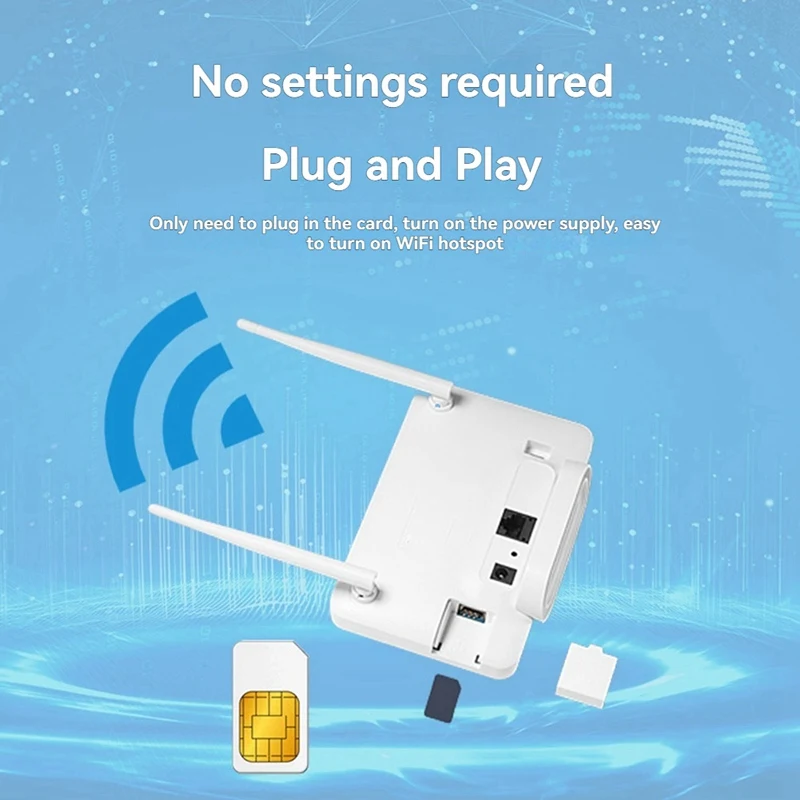 New-4G LTE CPE راوتر مودم 300Mbps نقطة اتصال لاسلكية هوائي خارجي مع فتحة للبطاقات Sim للمنزل السفر العمل الاتحاد الأوروبي التوصيل