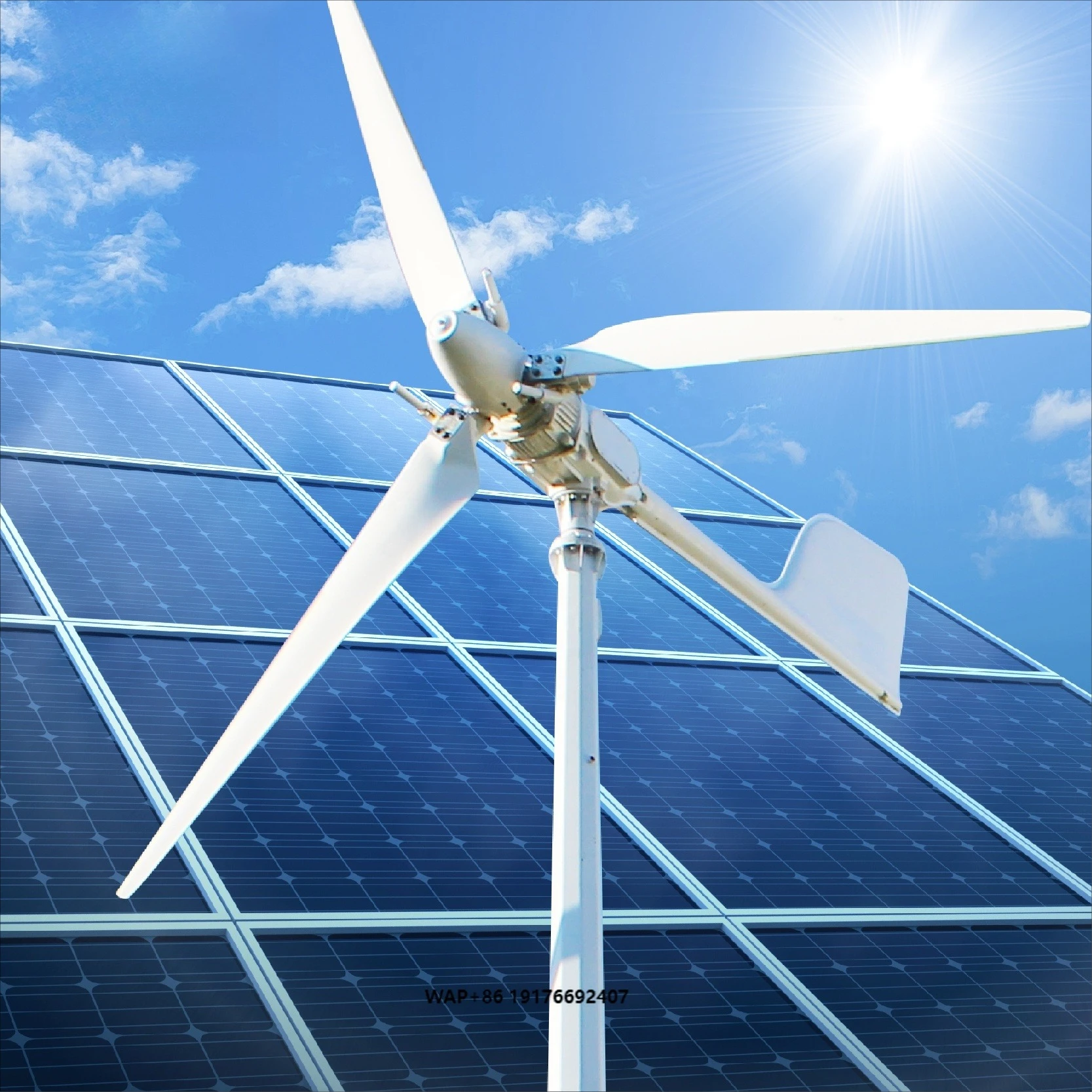 BEST SELLER SYSTEM! Wind Turbine Solar Energy System 10kw 20kw 100kw Portable Free Energy Generator Hybrid System for Home Use