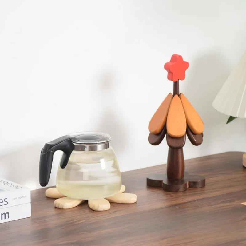 

3PCS/Set Tree Design Stand Anti Scald Heat Resistant Table Mat Coaster Placemats Pot Pad Festival Gift Creative Home Decoration