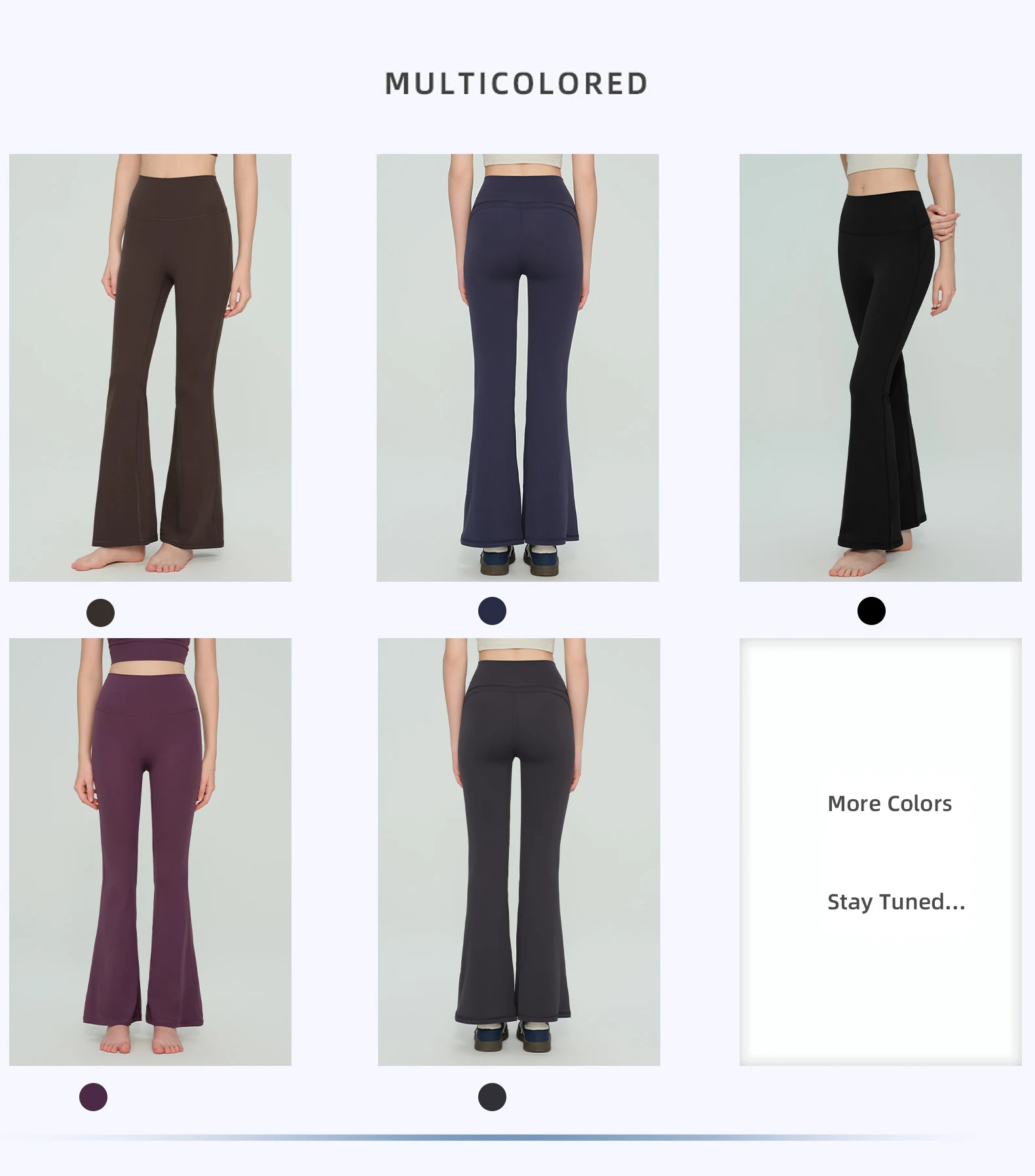 Neue Damen-Schlaghose mit hoher Taille, hoher Elastizität, Bauchkontrolle, Hüftstraffung, atmungsaktiv, für Laufen, Fitness und Freizeit. – Detail 6