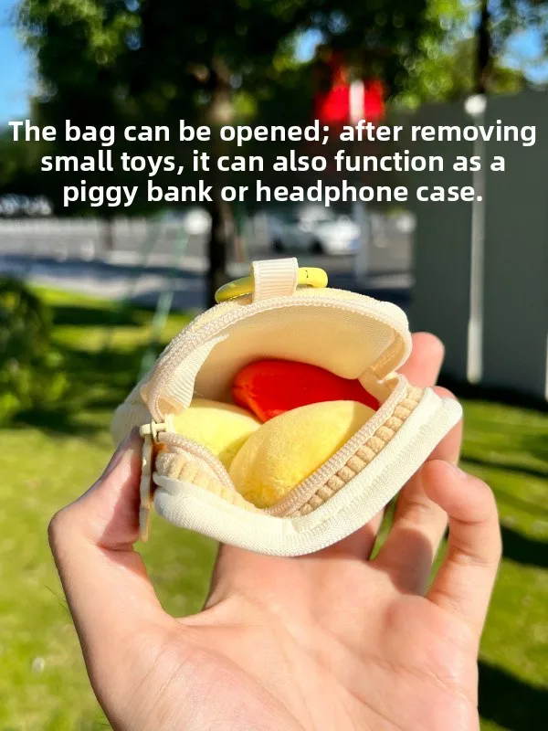 Original  Cut Strawberries Carrots Vegetable Platter Plush Earphone Bag Blueberry Corn Sweet Potato Hanging Ornament