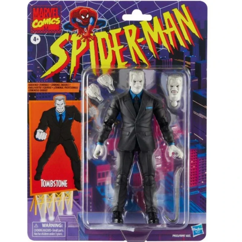 Stop Hasbro Marvel Lonnie Thompson Lincoln Spider Man Villain Genuine Marvel Legends 6-inch DIY Figurine Model Toy Movie Anime