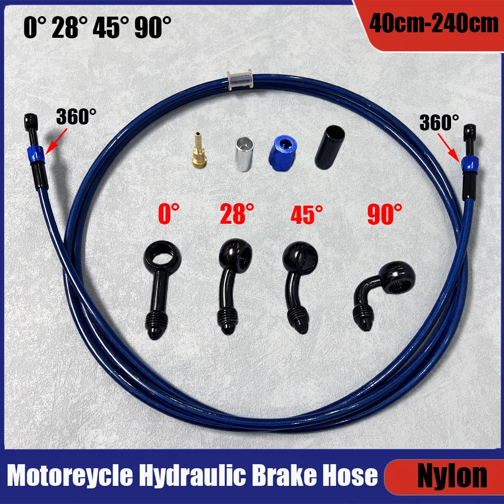 

Motorcycle oil pipe joint M10 detachable aluminum alloy AN3 hydraulic brake system universal modification accessory brake pipe