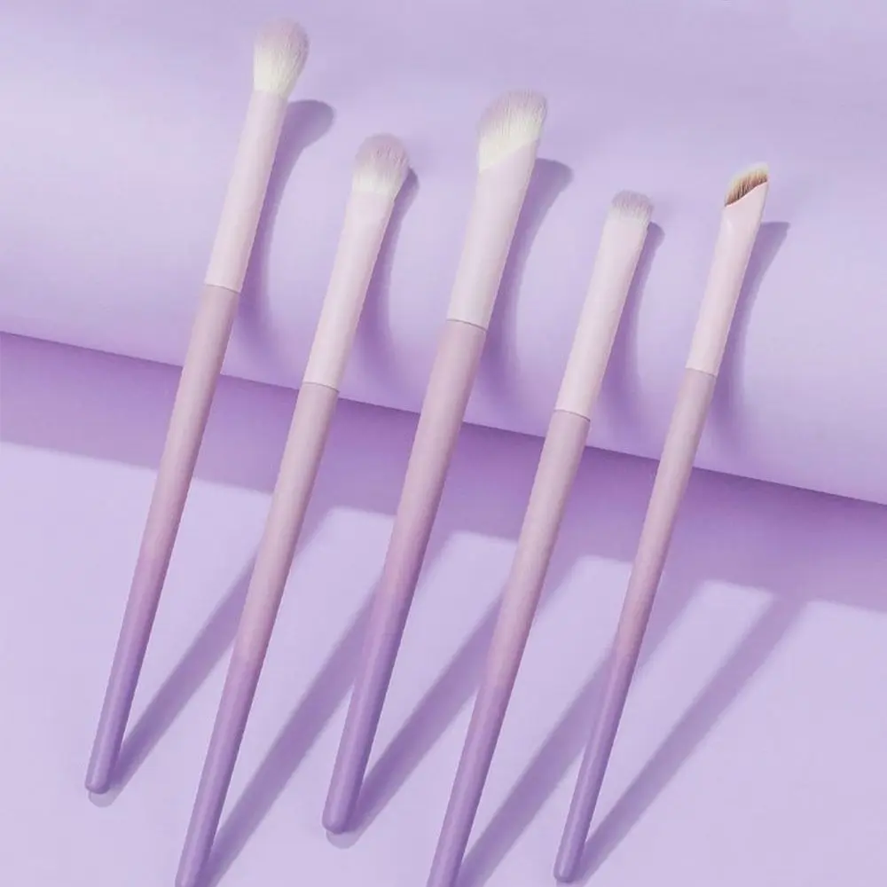 10Pcs Durable Super Soft Makeup Brush Set Synthetic Hair Easy to Clean Blush Brush Edge Eyeliner Brush Foundation Blending Tool