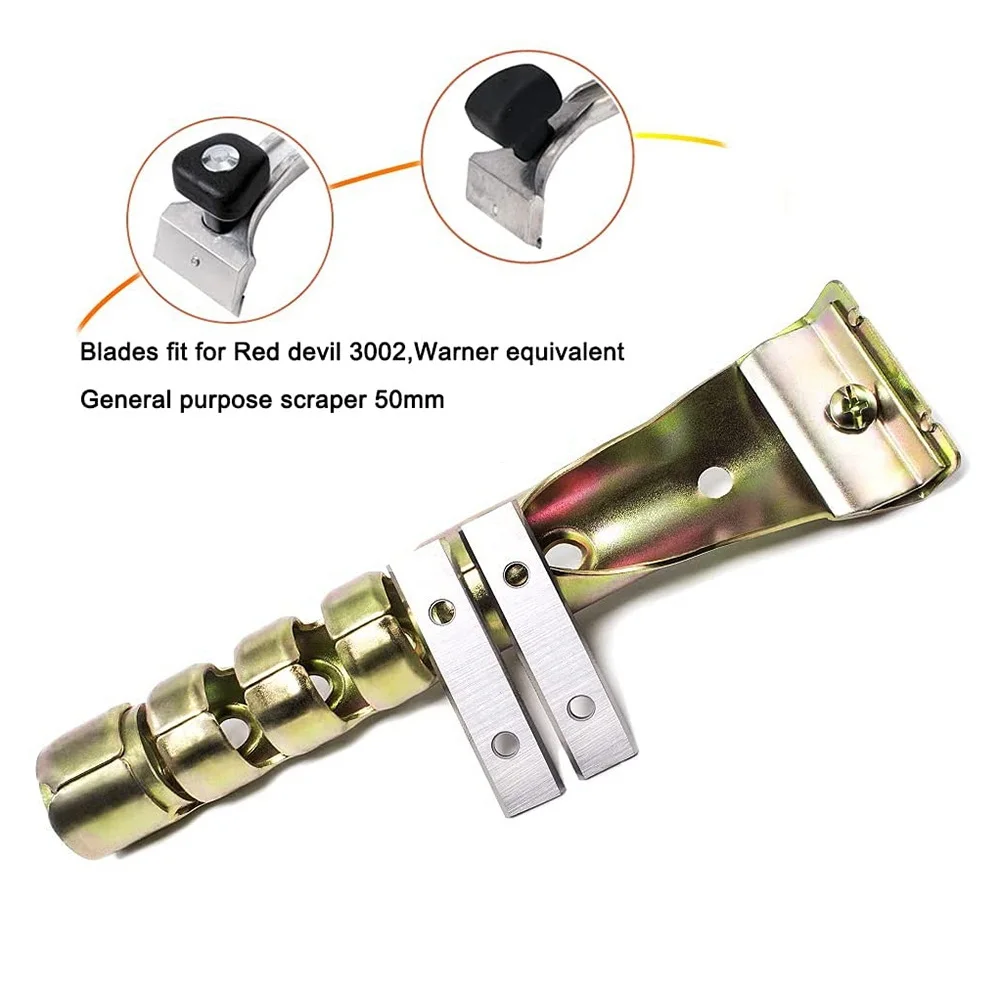 텅스텐 카바이드 페인트 스티커 제거용 양면 헤비 듀티 교체 블레이드, 50x12x1.5mm, 10 개