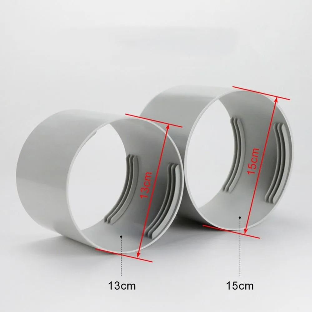 130/150 مللي متر مكيف الهواء موصل ماسورة العادم مرنة دائم خرطوم العادم واجهة أجزاء موصل المنزلية العالمية