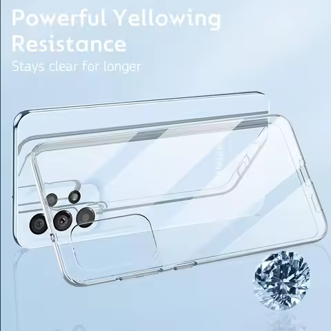 Silicone Soft Phone Case For Samsung A73 A53 A33 A23 A13 A72 A52 A32 A22 A42 A51 A71 A31 A21s 4g 5g Ultra Thin Back Cover Clear