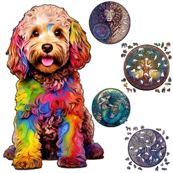 Gentle Peacock Wooden Jigsaw Puzzle Wooden Puzzles For Adults Kids Christmas Gifts Educational Games Toys Horoscope Dog Puzzle